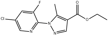 Ethyl1-(5-chloro-3-fluoropyridin-2-yl)-5-methylpyrazole-4-carboxylate Structure