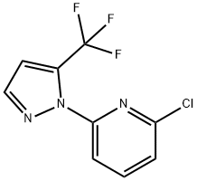 2-클로로-6-(5-트리플루오로메틸피라졸-1-일)피리딘 구조식 이미지