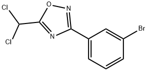 3-(3-브로모페닐)-5-(디클로로메틸)-1,2,4-옥사디아졸 구조식 이미지