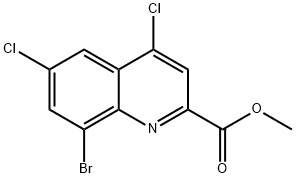Methyl8-bromo-4,6-dichloroquinoline-2-carboxylate Structure