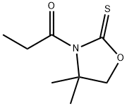 1-(4,4-diMethyl-2-thioxooxazolidin-3-yl)propan-1-one 구조식 이미지