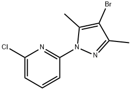 2-(4-Bromo-3,5-dimethylpyrazol-1-yl)-6-chloropyridine Structure