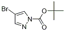 4-Bromopyrazole-1-carboxylic acid tert-butyl ester 구조식 이미지