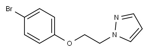 1-(2-(4-Bromophenoxy)ethyl)pyrazole 구조식 이미지