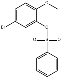 5-Bromo-2-methoxyphenylbenzenesulfonate Structure