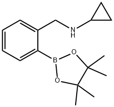 2-(N-Cyclopropylaminomethyl)phenylboronic acid, Structure