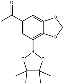 5-Acetyl-2,3-methylenedioxophenylboronic acid,pinacol 구조식 이미지