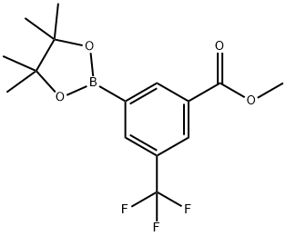 Methyl3-(4,4,5,5-tetramethyl-1,3,2-dioxaborolan-2-yl)-5-(trifluoromethyl)benzoate 구조식 이미지