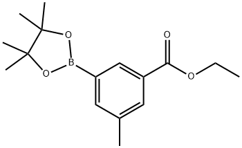 3-(Ethoxycarbonyl)-5-methylphenylboronic acid,pinacol ester Structure