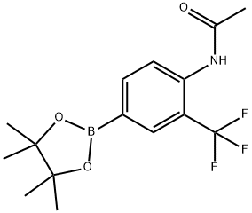 4-Acetamido-3-(trifluoromethy)phenylboronic acid, Structure