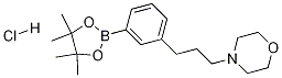 4-(3-(3-(4,4,5,5-Tetramethyl-1,3,2-dioxaborolan-2-yl)-phenyl)propyl)morpholine,HCl 구조식 이미지