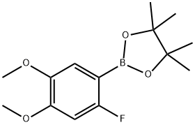 2-Fluoro-4,5-dimethoxyphenylboronic acid,pinacol ester Structure