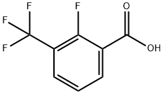 2-플루오로-3-(트라이플루오로메틸)벤조산 구조식 이미지