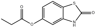 2(3H)-Benzothiazolone,5-(1-oxopropoxy)-(9CI) 구조식 이미지