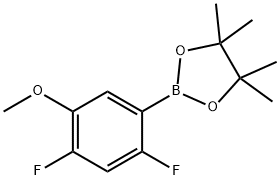 2,4-디플루오로-5-메톡시페닐보론산,피나콜에스테르 구조식 이미지