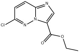 6-클로로이미다조[1,2-b]피리다진-3-카르복실산에틸에스테르 구조식 이미지