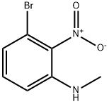 BenzenaMine, 3-broMo-N-Methyl-2-nitro- Structure