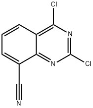 2,4-디클로로-퀴나졸린-8-카르보니트릴 구조식 이미지