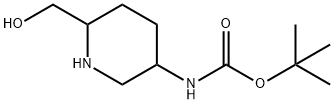 tert-butyl (6-(hydroxymethyl)piperidin-3-yl)carbamate Structure