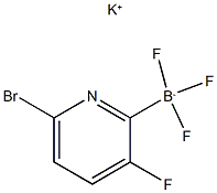 칼륨6-브로모-3-플루오로피리딘-2-트리플루오로보레이트 구조식 이미지