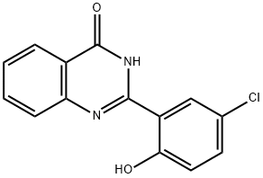 2-(5-Chloro-2-hydroxyphenyl)-4(3)-quinazolone 구조식 이미지