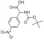 TERT-BUTOXYCARBONYLAMINO-(4-NITRO-PHENYL)-ACETIC ACID Structure