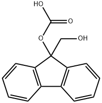 9H-Fluorene-9-methanol, 9-(hydrogen carbonate) Structure