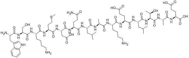 TRP-SER-LYS-MET-ASP-GLN-LEU-ALA-LYS-GLU-LEU-THR-ALA-GLU Structure