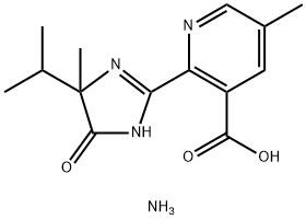 azane: 6-methyl-2-(4-methyl-5-oxo-4-propan-2-yl-1H-imidazol-2-yl)pyrid ine-3-carboxylic acid 구조식 이미지