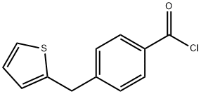 4-(Thien-2-ylmethyl)benzoyl chloride Structure