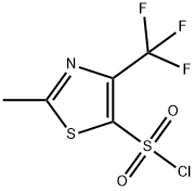 2-메틸-4-(트리플루오로메틸)-1,3-티아졸-5-술포닐클로라이드 구조식 이미지