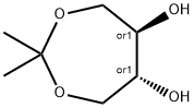 (5R,6R)-2,2-Dimethyl-1,3-dioxepane-5,6-diol 구조식 이미지