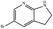 5-BROMO-2,3-DIHYDRO-1H-PYRROLO[2,3-B]PYRIDINE Structure