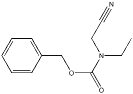 BENZYL CYANOMETHYLETHYLCARBAMATE Structure