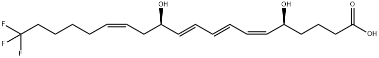 20-TRIFLUORO LEUKOTRIENE B4 Structure