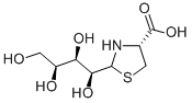 2-(L-XYLO-TETRAHYDROXYBUTYL)-4(R)-1,3-THIAZOLIDINE-4-CARBOXYLIC ACID Structure