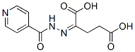 (2Z)-2-(pyridine-4-carbonylhydrazinylidene)pentanedioic acid Structure