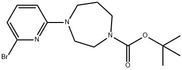 tert-butyl 4-(6-bromopyridin-2-yl)-1,4-diazepane-1-carboxylate 구조식 이미지