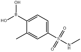 2-메틸-4-(N-메틸설파모일)페닐보론산 구조식 이미지