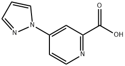 4-(1H-Pyrazol-1-yl)pyridine-2-carboxylic acid 구조식 이미지