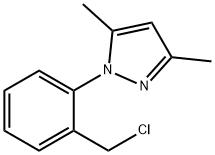 1-[2-(클로로메틸)페닐]-3,5-디메틸-1H-피라졸 구조식 이미지