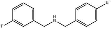 N-(4-브로모벤질)-3-플루오로벤질라민 구조식 이미지