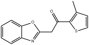 Ethanone, 2-(2-benzoxazolyl)-1-(3-methyl-2-thienyl)- Structure