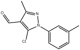 1H-Pyrazole-4-carboxaldehyde, 5-chloro-3-Methyl-1-(3-Methylphenyl) Structure