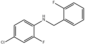 4-클로로-2-플루오로-N-(2-플루오로벤질)아닐린 구조식 이미지