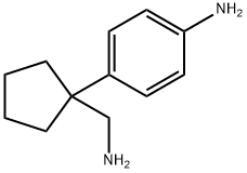 4-[1-(AMINOMETHYL)CYCLOPENTYL]-BENZENAMINE 구조식 이미지