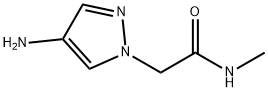 2-(4-amino-1H-pyrazol-1-yl)-N-methylacetamide(SALTDATA: 1.74HCl 0.19H2O) 구조식 이미지