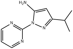 3-(Propan-2-yl)-1-(pyriMidin-2-yl)-1H-pyrazol-5-aMine Structure