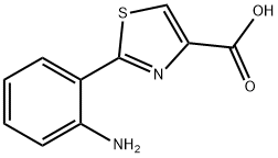 4-Thiazolecarboxylic acid, 2-(2-aMinophenyl)- Structure