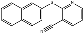 2-(naphthalen-2-ylsulfanyl)nicotinonitrile Structure